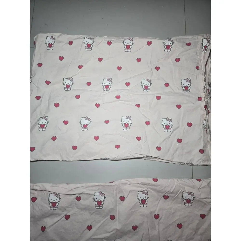 Pottery Barn Teen Pink Hello Kitty 2x- Pillowcases Standard Size